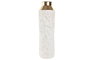 DKD Home Decor Set de 2 Jarrones Metálicos 3D Blanco
