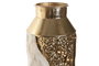 DKD Home Decor Set de 2 Jarrones Metálicos 3D Blanco