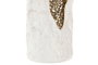 DKD Home Decor Set de 2 Jarrones Metálicos 3D Blanco
