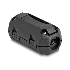 DeLOCK 80945 Núcleo de ferrita para cables redondos de 7 mm, 2 unidades, Negro