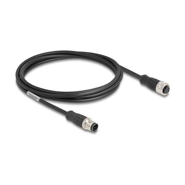 DeLOCK Cable Ethernet M12 codificado D 4 pines macho a hembra 2 m DeLOCK Cable Ethernet M12 codificado D 4 pines macho a hembra 2 m