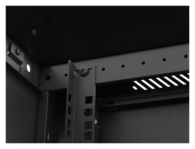 Lanberg Armario Rack de Pared 19 pulg 9U 600x600mm Negro