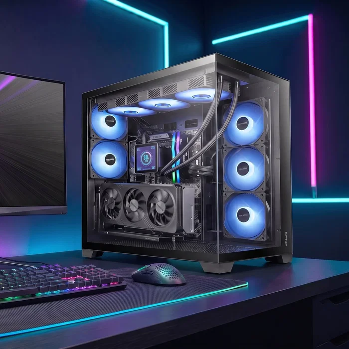 Mars Gaming MCVPRO Caja Semitorre ATX ARGB Negro