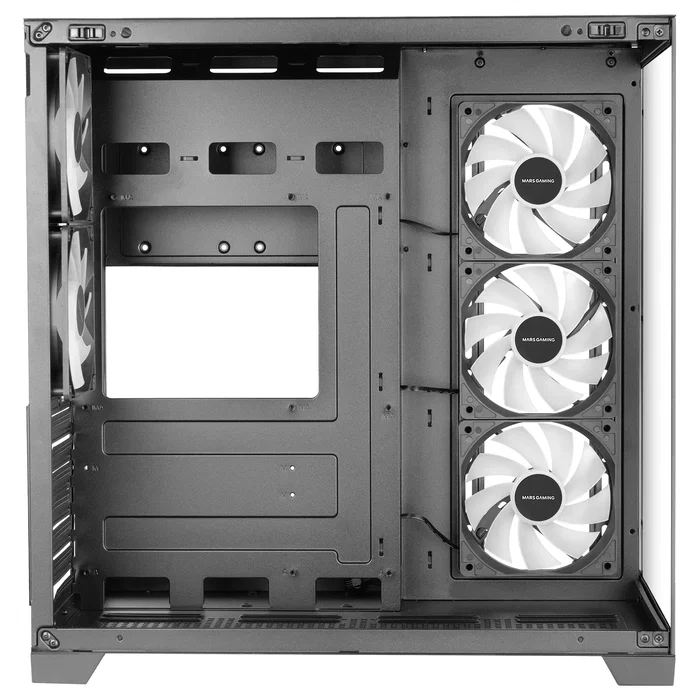 Mars Gaming MCVPRO Caja Semitorre ATX ARGB Negro