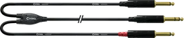Cordial Cable Y Jack Estéreo Largo / 2 Jacks Mono
