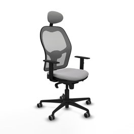 PIQUERAS Y CRESPO Silla de oficina Jorquera Gris con Mecanismo Sincro