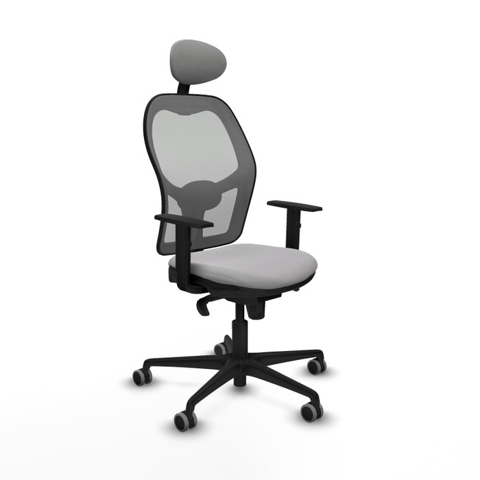 PIQUERAS Y CRESPO Silla de oficina Jorquera con mecanismo Sincro, Gris claro/Gris PIQUERAS Y CRESPO Silla de oficina Jorquera con mecanismo Sincro, Gris claro/Gris
