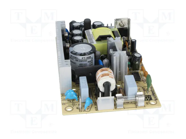 MEAN WELL PT-45B Fuente de alimentación abierta de 42,6W con 3 salidas