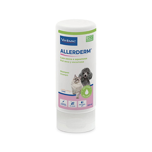 Virbac Allerderm Champú Piel Seca y Escamosa 250 ml Virbac Allerderm Champú Piel Seca y Escamosa 250 ml