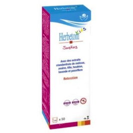 BIOSERUM Herbetom Kids Sueños Jarabe Natural Relajante con Melisa, Pasiflora y Vitaminas B6 B12 para el Sistema Nervioso, 250 ml