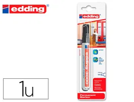 Edding Marcador Permanente 3000 Negro Punta Redonda Trazo 1.5-3 mm Blister 1 Unidad