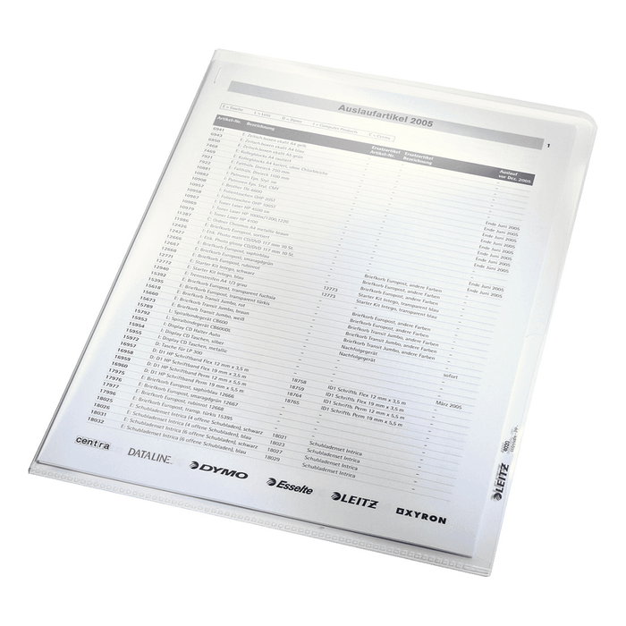 LEITZ Fundas protectoras 4020 DIN A4, 100 unidades, Transparente LEITZ Fundas protectoras 4020 DIN A4, 100 unidades, Transparente