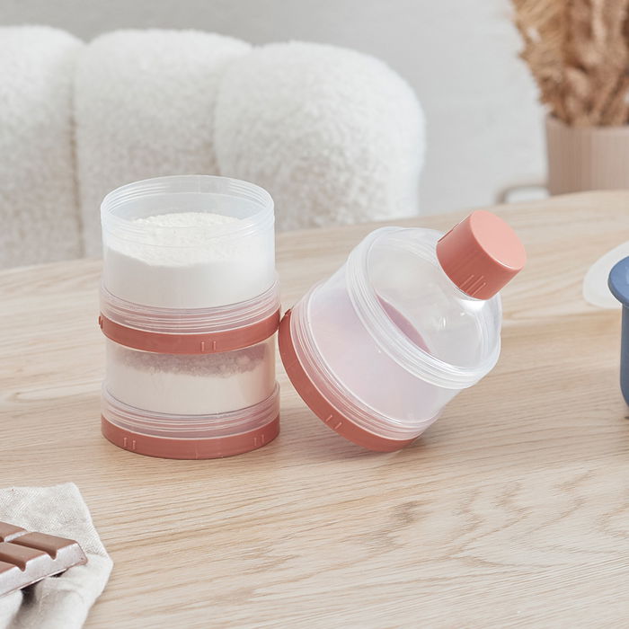 Tom et Zoe Juego De 3 Botes Dosis Apilable Puericultura Libre de BPA para Biberones