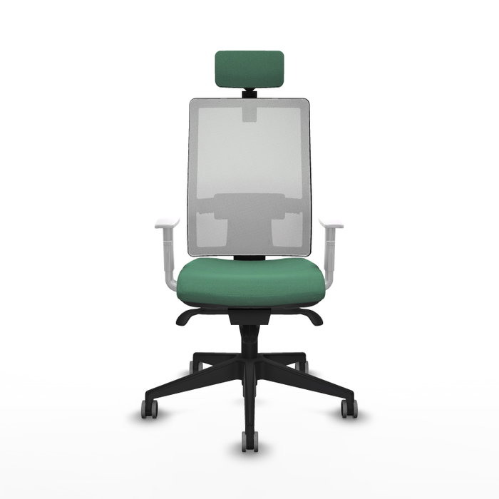 PIQUERAS Y CRESPO Silla de oficina Horna Verde esmeralda y Blanco PIQUERAS Y CRESPO Silla de oficina Horna Verde esmeralda y Blanco
