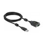 DeLOCK Adaptador USB Tipo-A a Serial DB9 con Probador RS-232 de 9 LED
