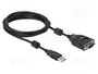 DeLOCK Adaptador USB Tipo-A a serial DB9 con 9 LED RS-232 Tester 90497