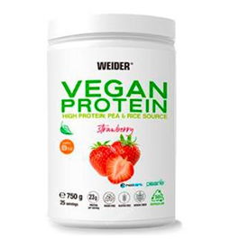 Weider Vegan Protein Fresa 750Gr Proteína Vegetal