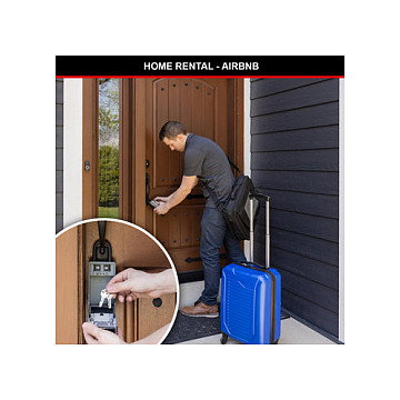 Master Lock 5480EURD Caja de llaves con combinación y grillete extraíble Master Lock 5480EURD Caja de llaves con combinación y grillete extraíble