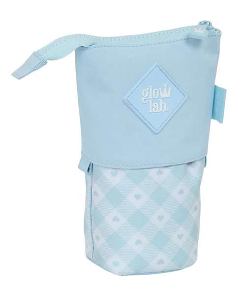 Estuche Cubilete Glow Lab Cisnes Azul claro 8 x 19 x 6 cm