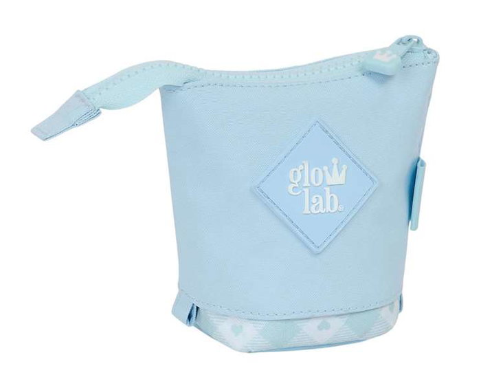 Estuche Cubilete Glow Lab Cisnes Azul claro 8 x 19 x 6 cm