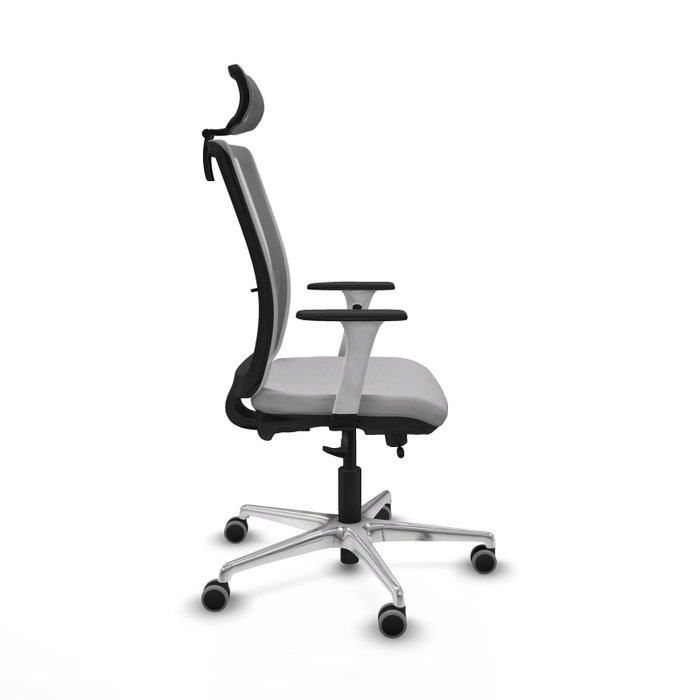 PIQUERAS Y CRESPO Silla de oficina Haches Gris con mecanismo Sincro/Traslack