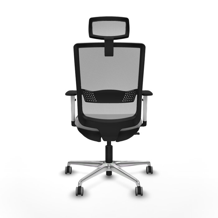 PIQUERAS Y CRESPO Silla de oficina Haches Gris con mecanismo Sincro/Traslack