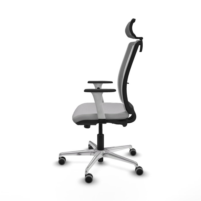 PIQUERAS Y CRESPO Silla de oficina Haches Gris con mecanismo Sincro/Traslack