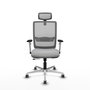 PIQUERAS Y CRESPO Silla de oficina Haches Gris con mecanismo Sincro/Traslack