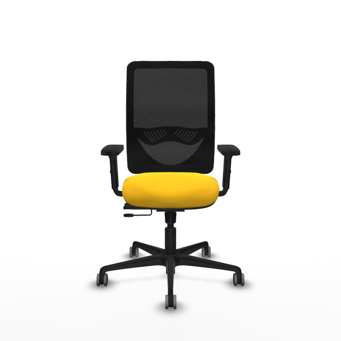 PIQUERAS Y CRESPO Silla de oficina Zulema con mecanismo Sincro/Traslack, Amarillo y Negro PIQUERAS Y CRESPO Silla de oficina Zulema con mecanismo Sincro/Traslack, Amarillo y Negro