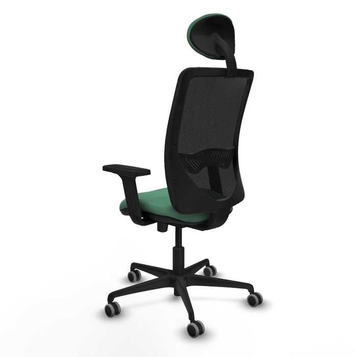 PIQUERAS Y CRESPO Silla de oficina Zulema Verde esmeralda y Negro