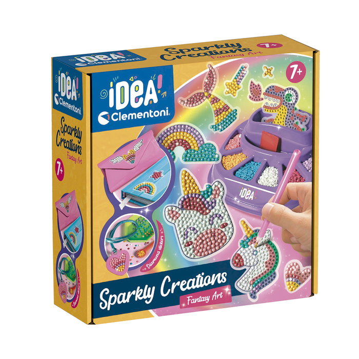 Clementoni 18746 Arte Fantasía Juego de Diamantes Brillantes para Niños +7 Años Clementoni 18746 Arte Fantasía Juego de Diamantes Brillantes para Niños +7 Años