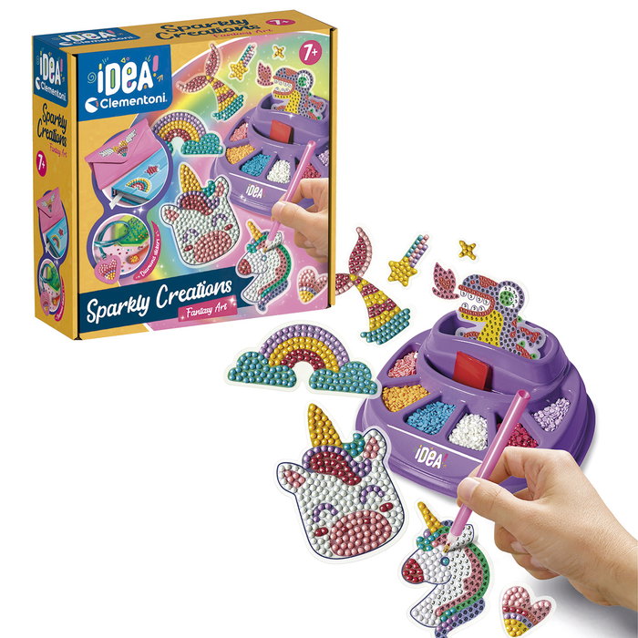 Clementoni 18746 Arte Fantasía Juego de Diamantes Brillantes para Niños +7 Años Clementoni 18746 Arte Fantasía Juego de Diamantes Brillantes para Niños +7 Años