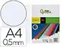 Liderpapel Tapas de Encuadernación Polipropileno A4 0.5mm Incolor Translucidas Paquete de 100 Unidades