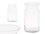 Giftdecor Jarron Cilindrico Boca Abierta Transparente Vidrio 16 x 29 x 16 cm (Set de 4)