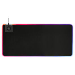Deltaco Gaming Alfombrilla Ratón RGB con Cargador Inalámbrico, Neopreno, Negro, 900x400mm