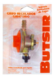 BUTSIR Grifo Regulador Camping Naranja para Bombona