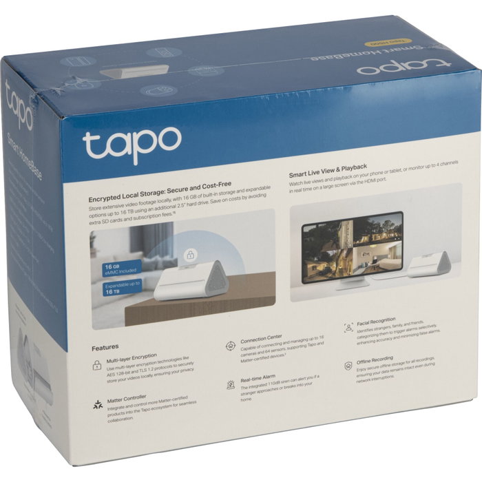 TP-Link Tapo H500 Unidad base con almacenamiento local TP-Link Tapo H500 Unidad base con almacenamiento local