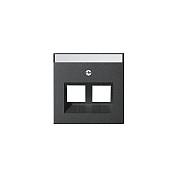GIRA 2640 28 Abdeckung BSF Modular Jack 30° 2fach System 55 Antracita