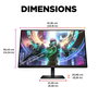 HP Monitor Gaming OMEN 27qs 27 Pulgadas QHD 240 Hz 1 ms, NVIDIA G-SYNC Compatible, HDR 400, 99% sRGB, Hub USB, Altavoces, RGB - Monitor para Juegos de Alta Gama