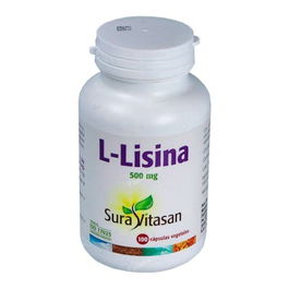 SURA VITASAN L-Lisina 500Mg. 100Cap. Complemento alimenticio a base de L-lisina en su forma libre y natural.