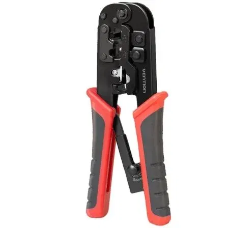 Vention KEAB0 Crimpadora Metálica para RJ45 con Alicate Pelacables y Trinquete