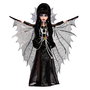 Monster High Muñeca Skullector Elvira Hyv99 Mattel icónica presentadora reina de las tinieblas con vestido gótico y capa de murciélago