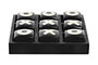 DKD Home Decor Juego de Mesa Tres en Raya de Madera