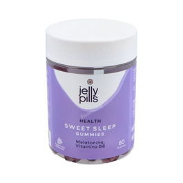 JELLY PILLS Sweet Sleep 60 Gummies Melatonina para Conciliar el Sueño Gominolas Frutos del Bosque Vegano Cruelty Free