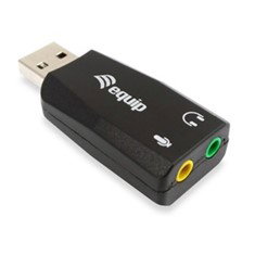 Equip Tarjeta de Sonido USB 245320 Negro