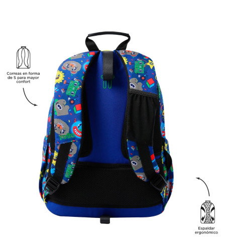 Totto Mochila Acuareles MA04ECO021-2416N-8JZ 20L 33 x 44 x 14 cm
