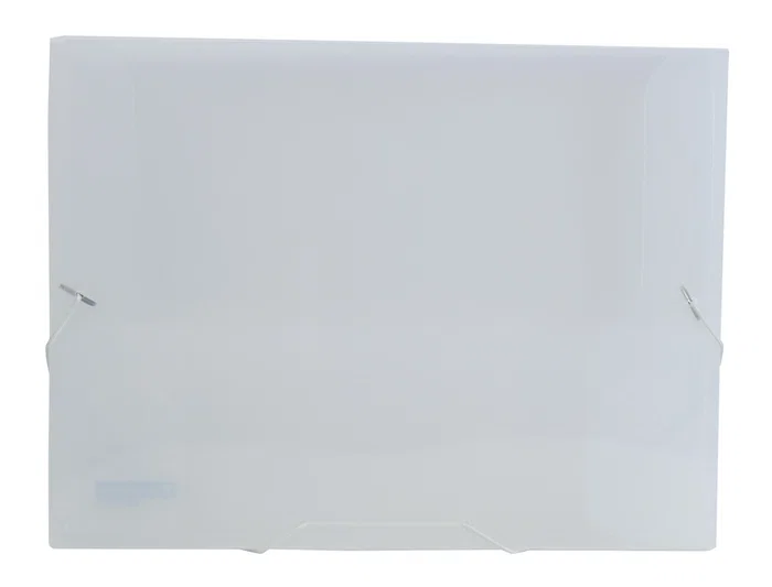 Liderpapel 36934 Carpeta Portadocumentos con Gomas Polipropileno Din A4 Transparente Lomo 25 mm