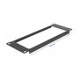 DeLOCK Panel de gabinete de red 10″ con abertura 2U Negro
