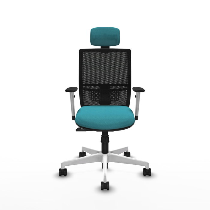 PIQUERAS Y CRESPO Silla de oficina Yunquera con mecanismo Sincro, Turquesa y Negro PIQUERAS Y CRESPO Silla de oficina Yunquera con mecanismo Sincro, Turquesa y Negro