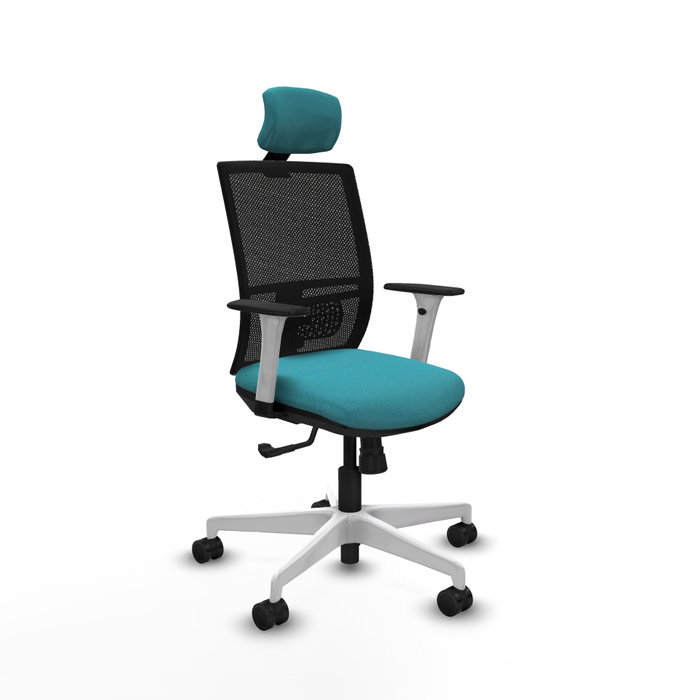 PIQUERAS Y CRESPO Silla de oficina Yunquera con mecanismo Sincro, Turquesa y Negro PIQUERAS Y CRESPO Silla de oficina Yunquera con mecanismo Sincro, Turquesa y Negro